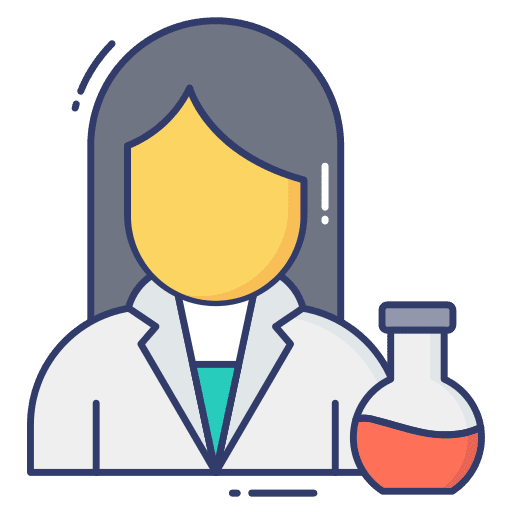 Scientist data scientist avatar woman icon