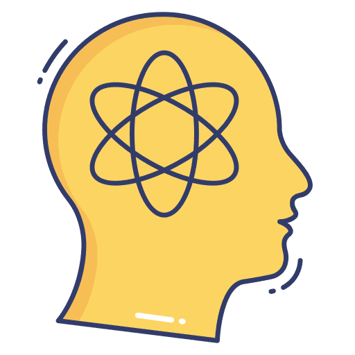 Atom electron atom think icon