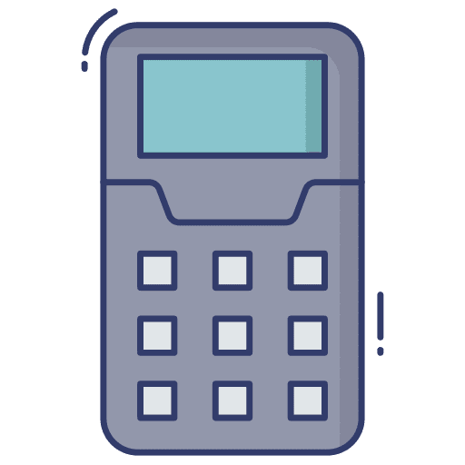 Calculator finances operations mathematics icon