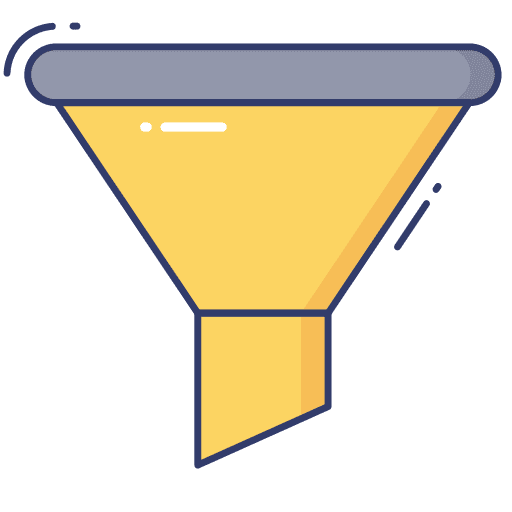 Filter construction and tools filter funnel icon