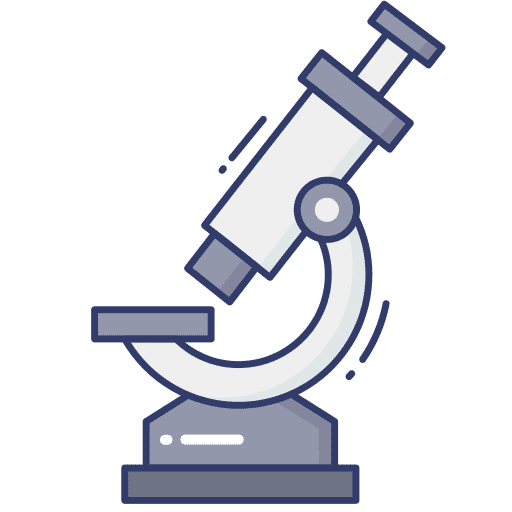 Microscope medical observation microscope icon