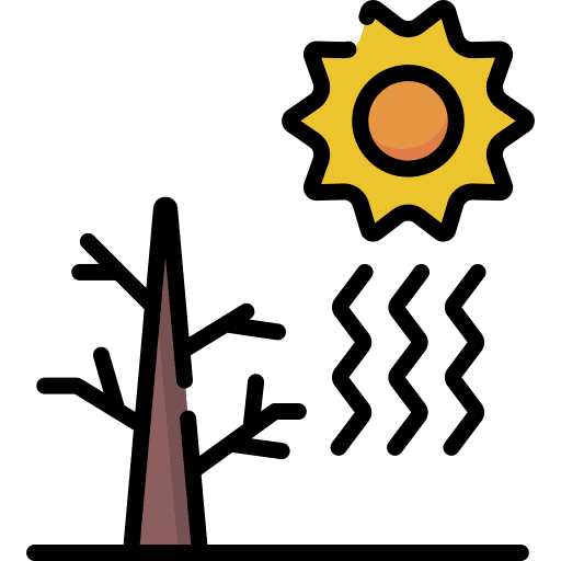 Hot meteorology hot nature icon