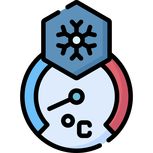 Low temperature weather meteorology snow icon