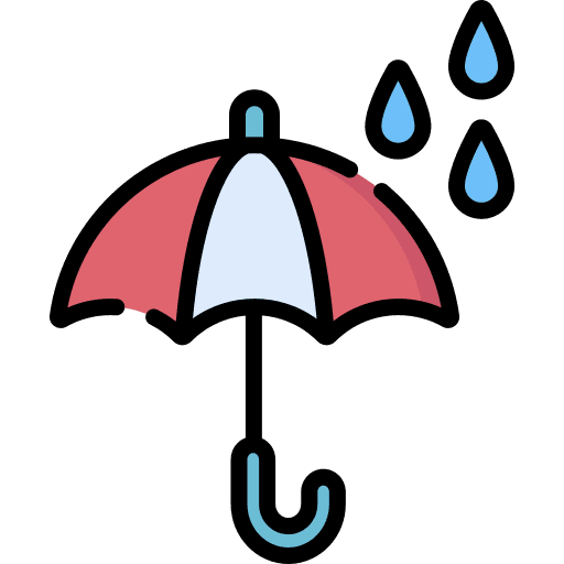 Umbrella protection umbrella protect icon