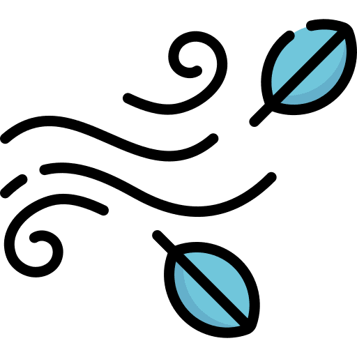 Wind leaves windy leaf icon