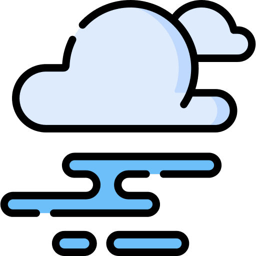 Foggy cloud foggy cloudy icon