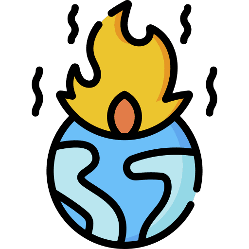 Global warming global warming weather ecology and environment icon