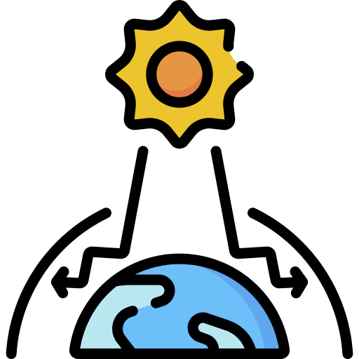 Greenhouse effect weather globe greenhouse effect icon