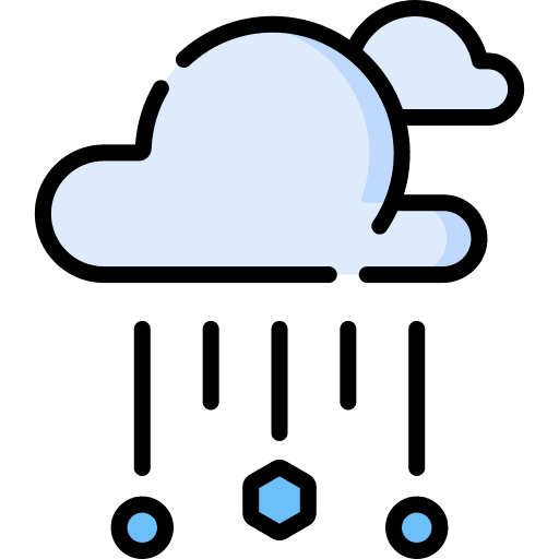 Hail cloud hailstorm cold icon
