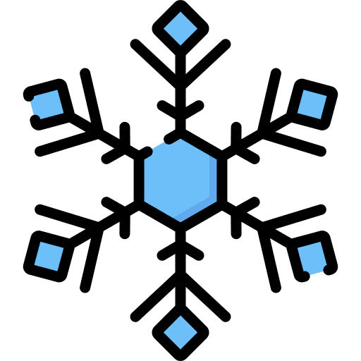 Snowflake forecast meteorology snowflake icon
