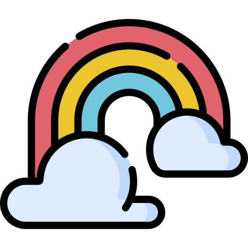 Rainbow rainbow spectrum atmospheric icon