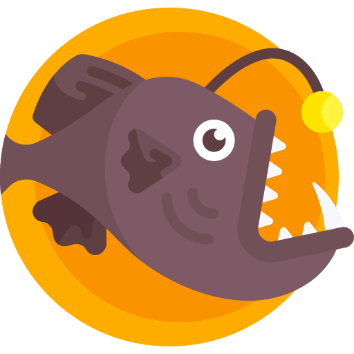 Anglerfish animal aquatic animals icon
