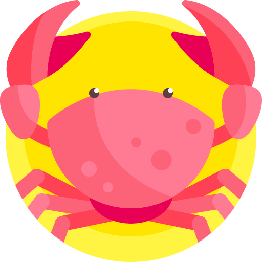 Crab crustacean animals wild life icon