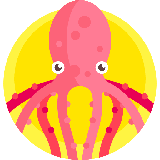 Octopus animal kingdom sea life aquatic icon