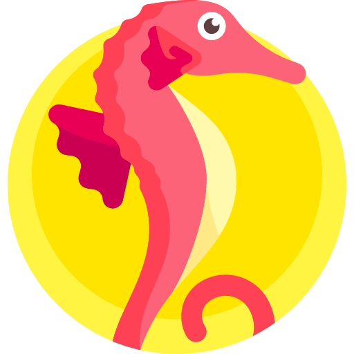Seahorse animal kingdom aquarium seahorse icon
