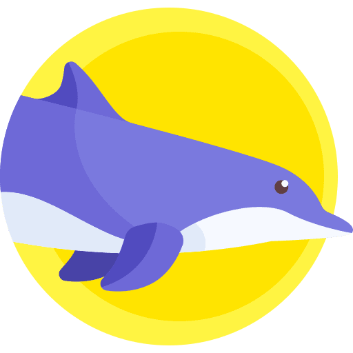 Dolphin animal wild life mammal icon