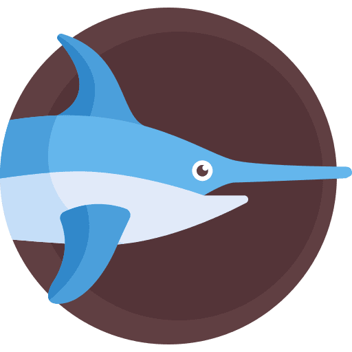 Swordfish animal kingdom seafood wild life icon