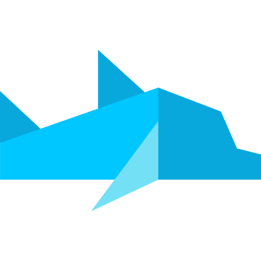 Dolphin animal paper art icon