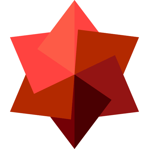 Flower fold japanese paper icon