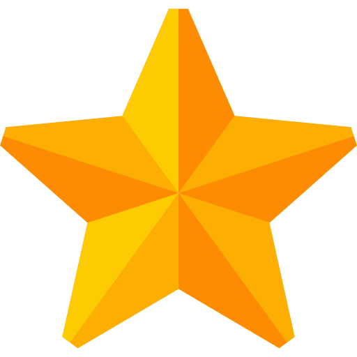 Star origami craft star icon