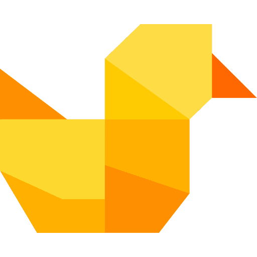 Duck cultures animal craft icon