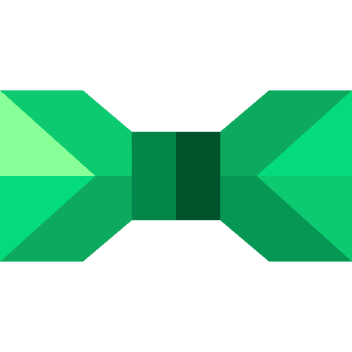 Bow tie bow tie paper fold icon