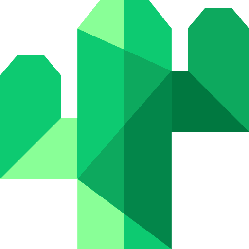 Cactus craft paper cactus icon