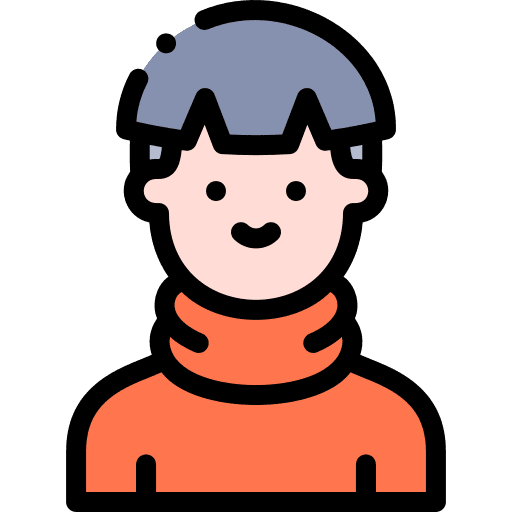 Man turtleneck user man icon