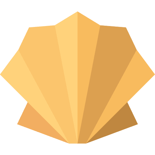Shell paper craft shell icon
