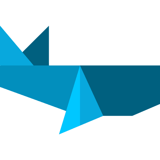 Whale art and design craft animal icon