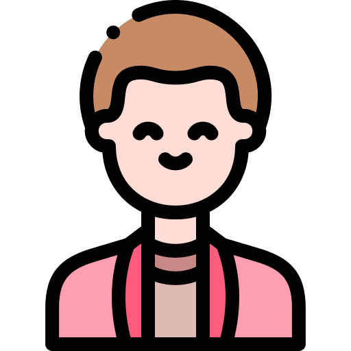 Man caucasian avatar user icon