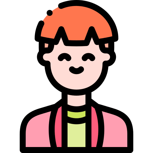 Man person profile redhead icon