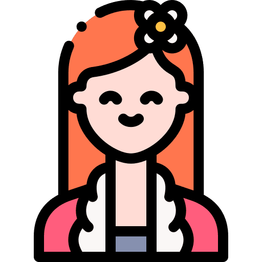 Woman redhead caucasian woman icon