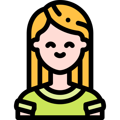 Woman short sleeve shirt profile woman icon