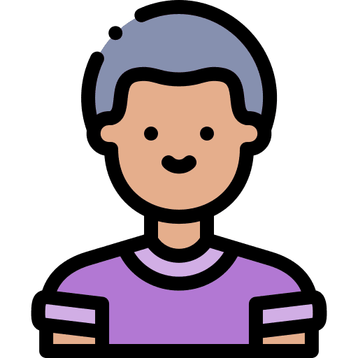 Man avatar person short sleeve shirt icon