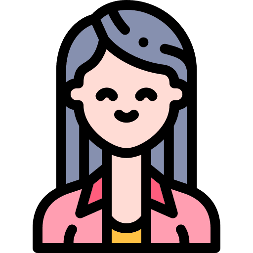 Woman caucasian black hair profile icon