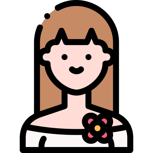 Woman caucasian dress people icon