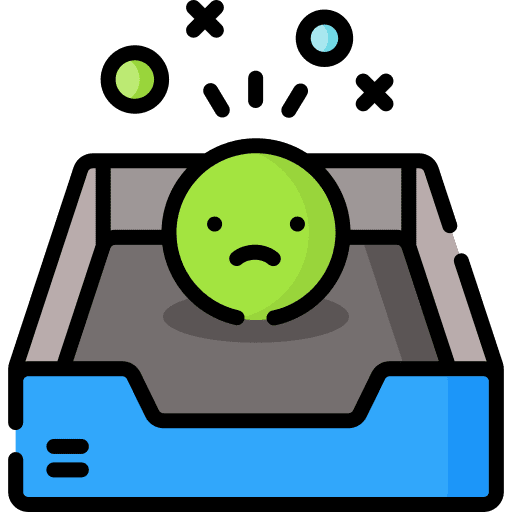 Inbox files and folders office material archive icon