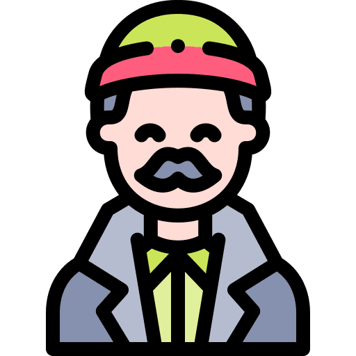 Man avatar beanie user icon