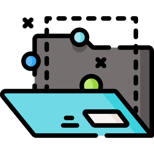 Folder materials microsoft office file storage icon