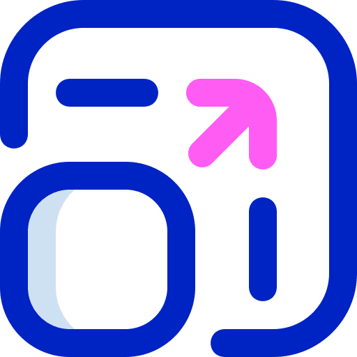 Expand arrows screen settings area icon