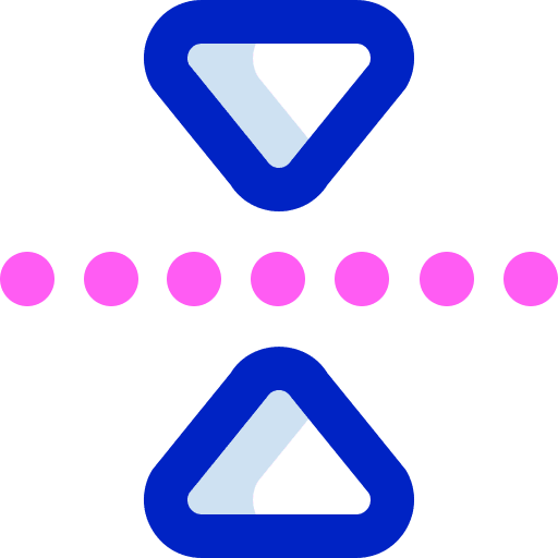 Reflect horizontal multimedia option graphic tool icon