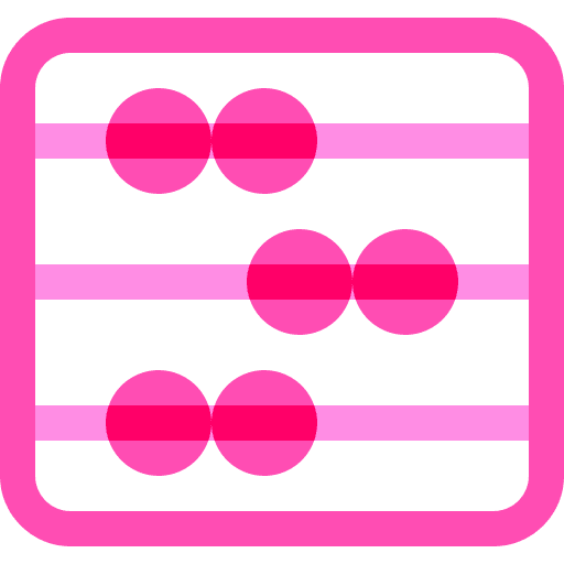 Abacus calculator mathematics school materials icon