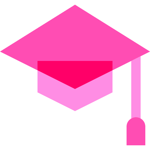Graduation hat school hat education icon