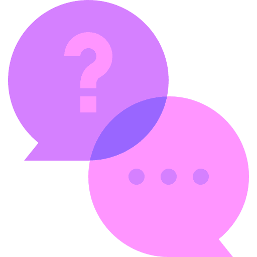 Question communications answer chat bubble icon