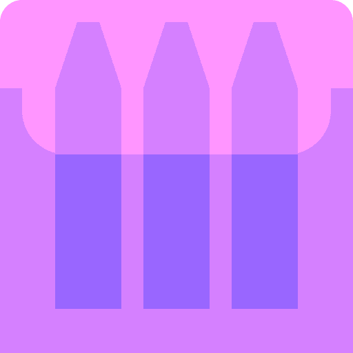 Crayons crayons color pencil school material icon