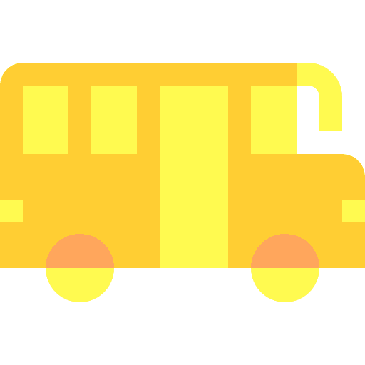 School bus vehicle automobile school bus icon
