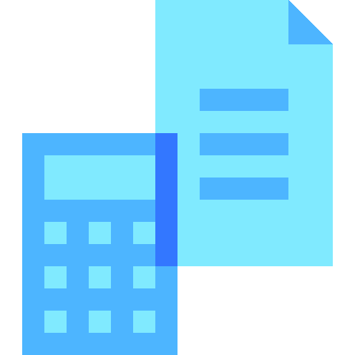 Calculator document accounting file icon