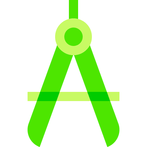 Compass education drawing school materials icon