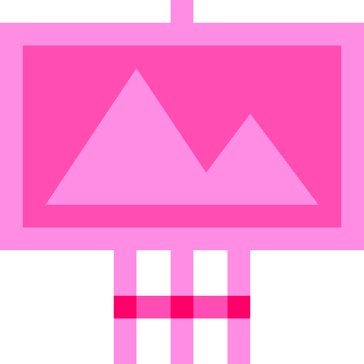 Easel easel painting art and design icon